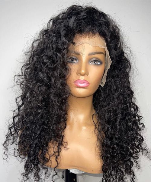 Deep Curly Full Lace Human Hair Wigs For Black Women Full Lace Wigs With Baby Hair Pre Plucked Online Sale